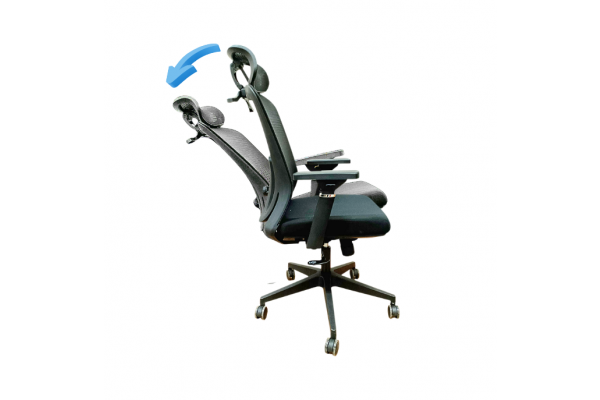 Fotel biurowy K24 PROBALANCE CZARNY zgodny z normami BHP z wieszakiem, pełna regulacja